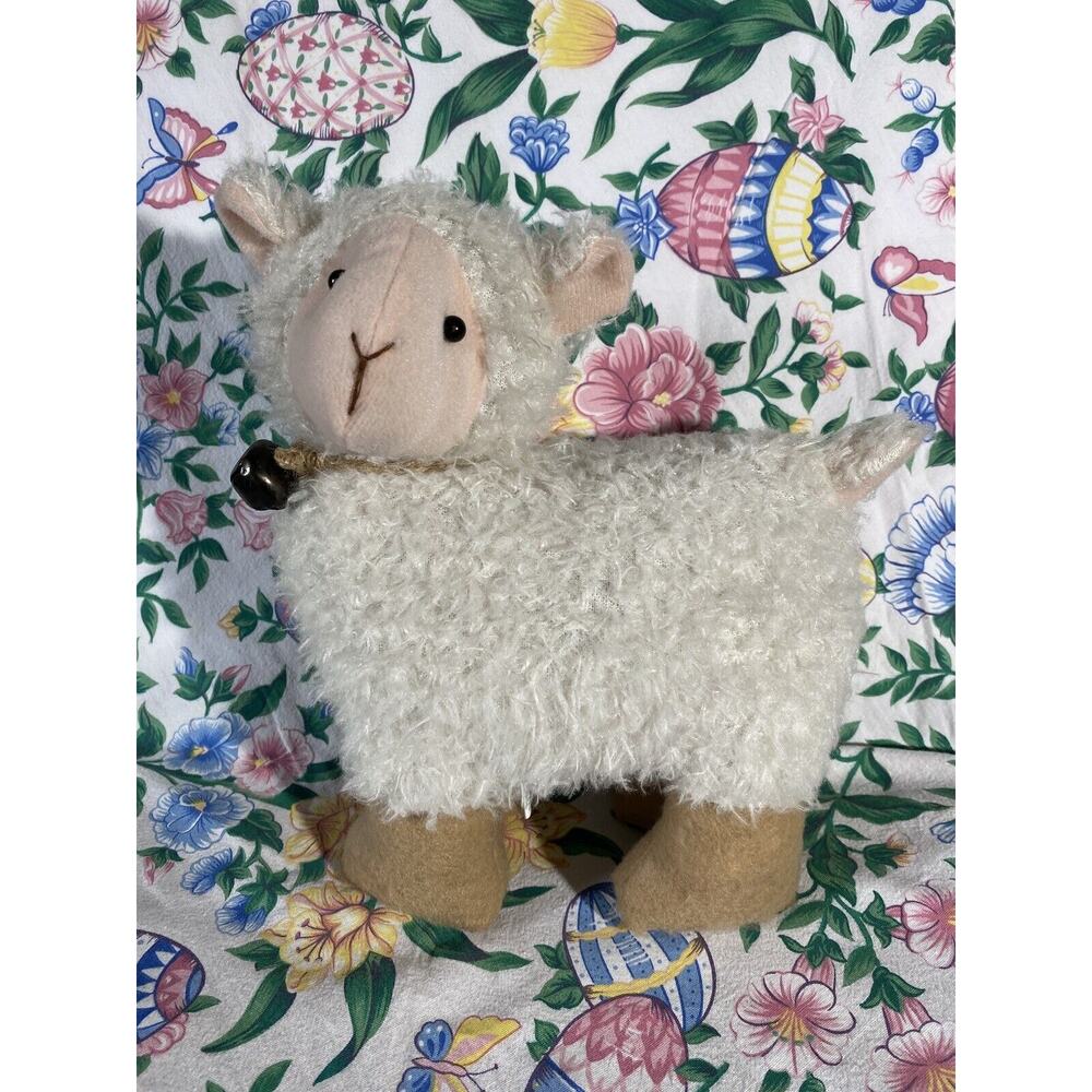 Creative Co-op Little Lamb Stuffed Animal Soft Room Decor Baby Shower Plush